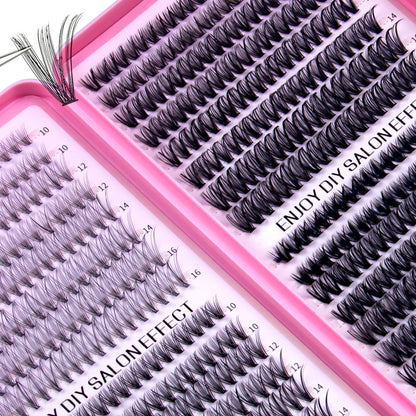 DIY False Eyelash Clusters Natural D-Curve Segmented Lashes