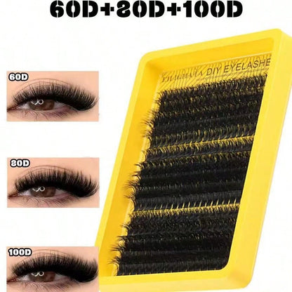 Single Cluster False Eyelashes 300 Clusters DIY Thick Lashes Set